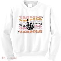 Halloween Til Death Do Us Party Bachelorette Matching Kids Sweatshirt thumb 0