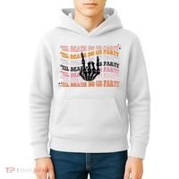 Halloween Til Death Do Us Party Bachelorette Matching Kids Hoodie thumb 4