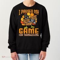 Happy Thanksgiving Dabbing Gamer Turkey Women's Sweatshirt thumb 0