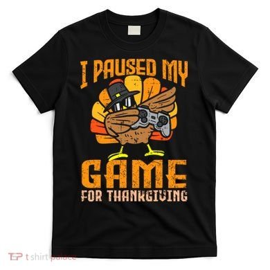 Happy Thanksgiving Dabbing Gamer Turkey T-Shirt