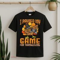 Happy Thanksgiving Dabbing Gamer Turkey T-Shirt thumb 2