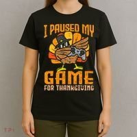 Happy Thanksgiving Dabbing Gamer Turkey T-Shirt thumb 4