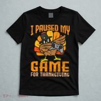 Happy Thanksgiving Dabbing Gamer Turkey T-Shirt thumb 5