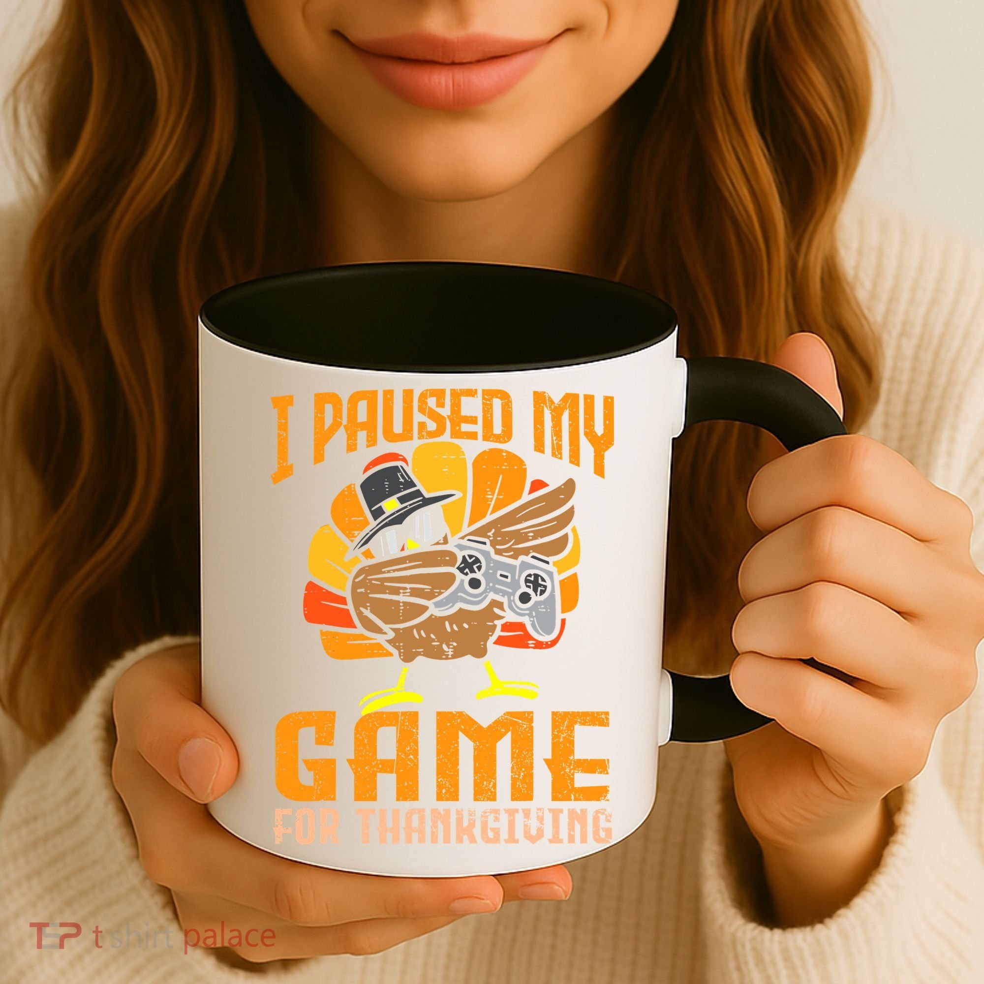 Happy Thanksgiving Dabbing Gamer Turkey Coffee Mug