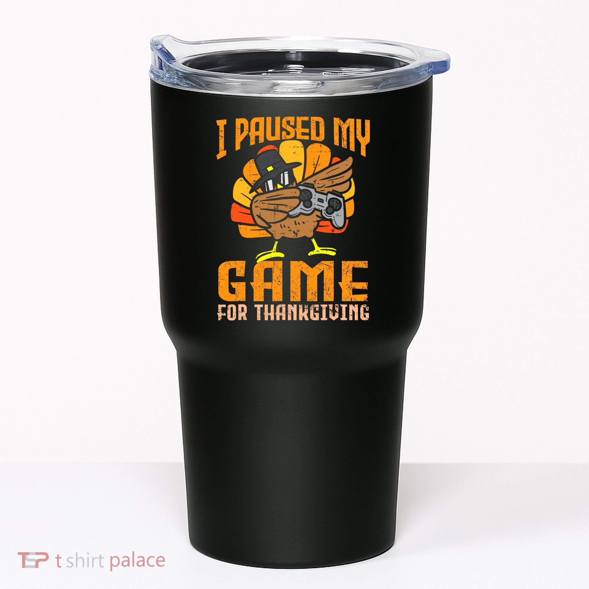 Happy Thanksgiving Dabbing Gamer Turkey Tumbler