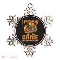 Happy Thanksgiving Dabbing Gamer Turkey Ornament thumb 0