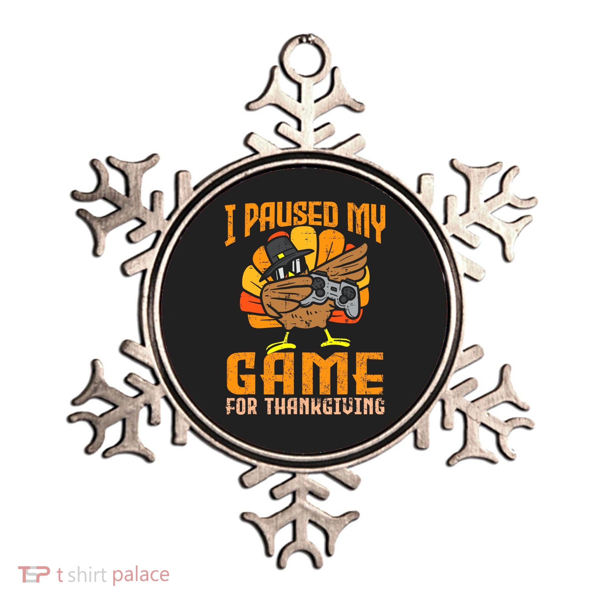 Happy Thanksgiving Dabbing Gamer Turkey Ornament