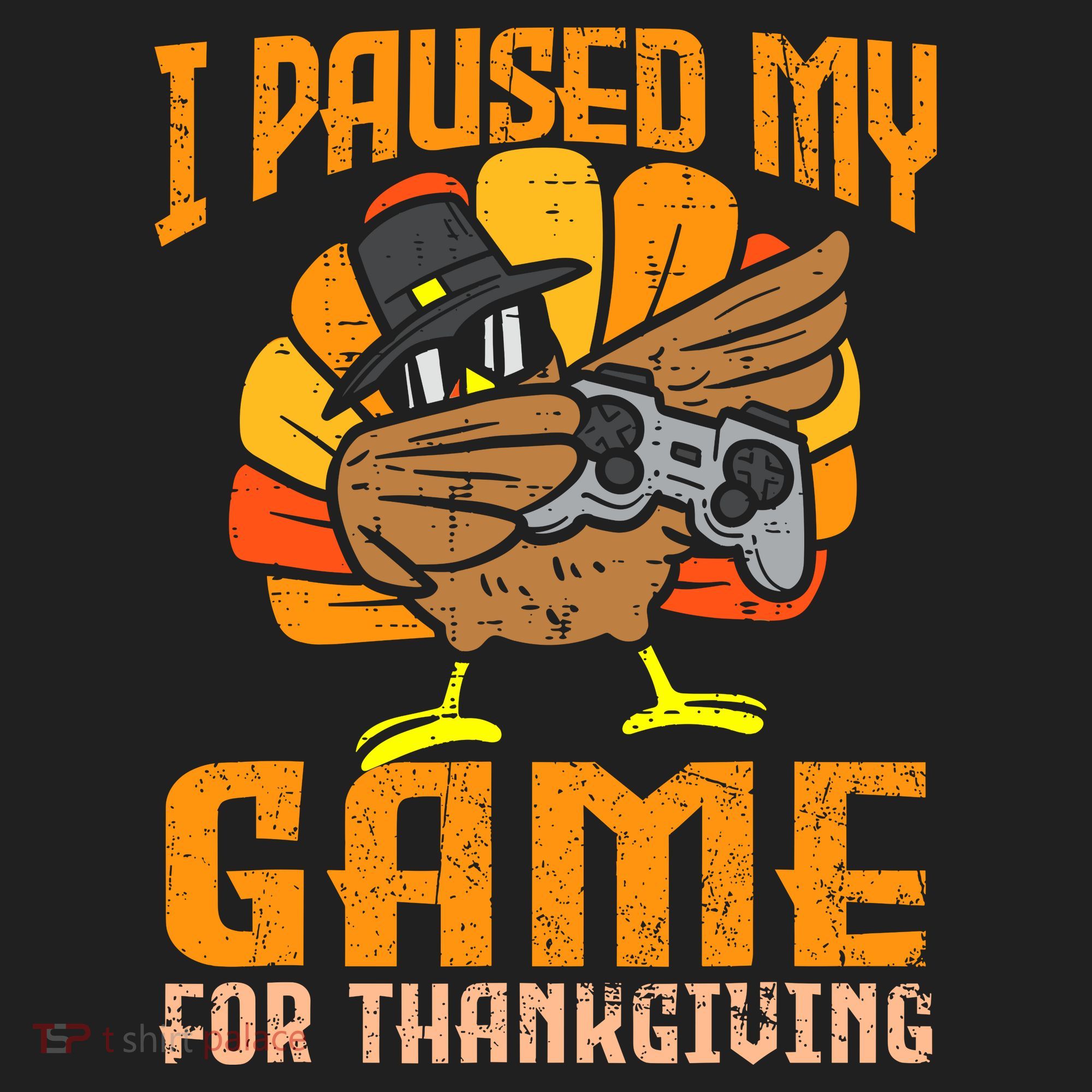 Happy Thanksgiving Dabbing Gamer Turkey Hat