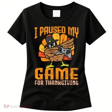 Happy Thanksgiving Dabbing Gamer Turkey Women's T-Shirt