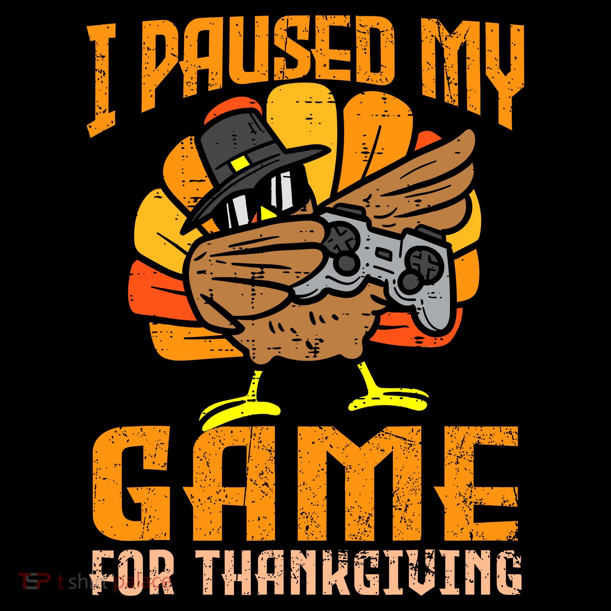 Happy Thanksgiving Dabbing Gamer Turkey Kids Sweatshirt