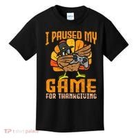 Happy Thanksgiving Dabbing Gamer Turkey Kids T-Shirt thumb 0