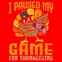 Happy Thanksgiving Dabbing Gamer Turkey Santa Hat thumb 1