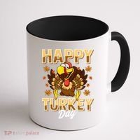 Happy Turkey Day Gift Thanksgiving Day Gift Holiday Gift Coffee Mug thumb 1