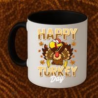 Happy Turkey Day Gift Thanksgiving Day Gift Holiday Gift Coffee Mug thumb 2