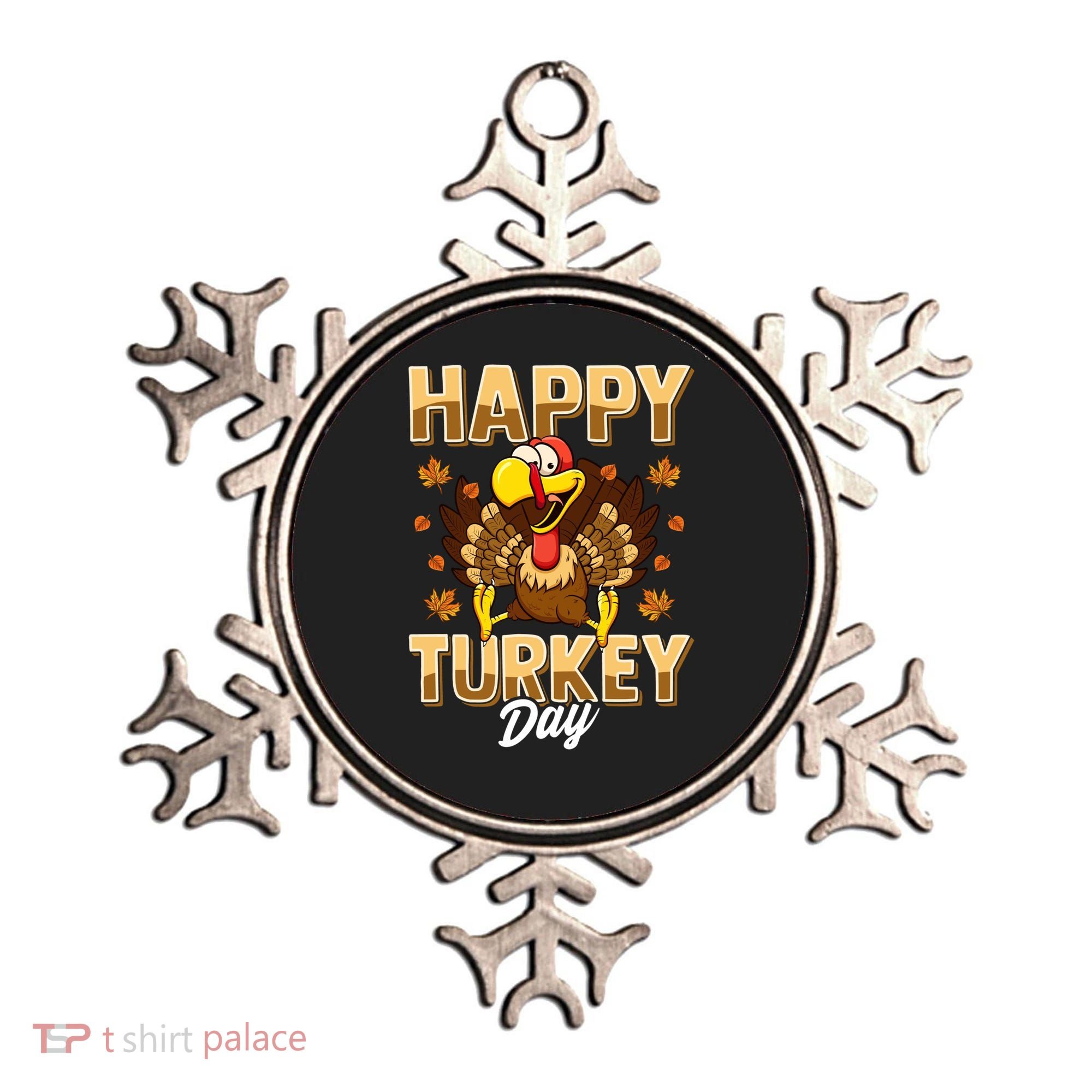 Happy Turkey Day Gift Thanksgiving Day Gift Holiday Gift Ornament