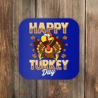 Happy Turkey Day Gift Thanksgiving Day Gift Holiday Gift Coaster thumb 0
