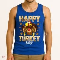 Happy Turkey Day Gift Thanksgiving Day Gift Holiday Gift Tank Top thumb 3