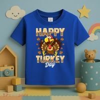 Happy Turkey Day Gift Thanksgiving Day Gift Holiday Gift Toddler T-Shirt thumb 3