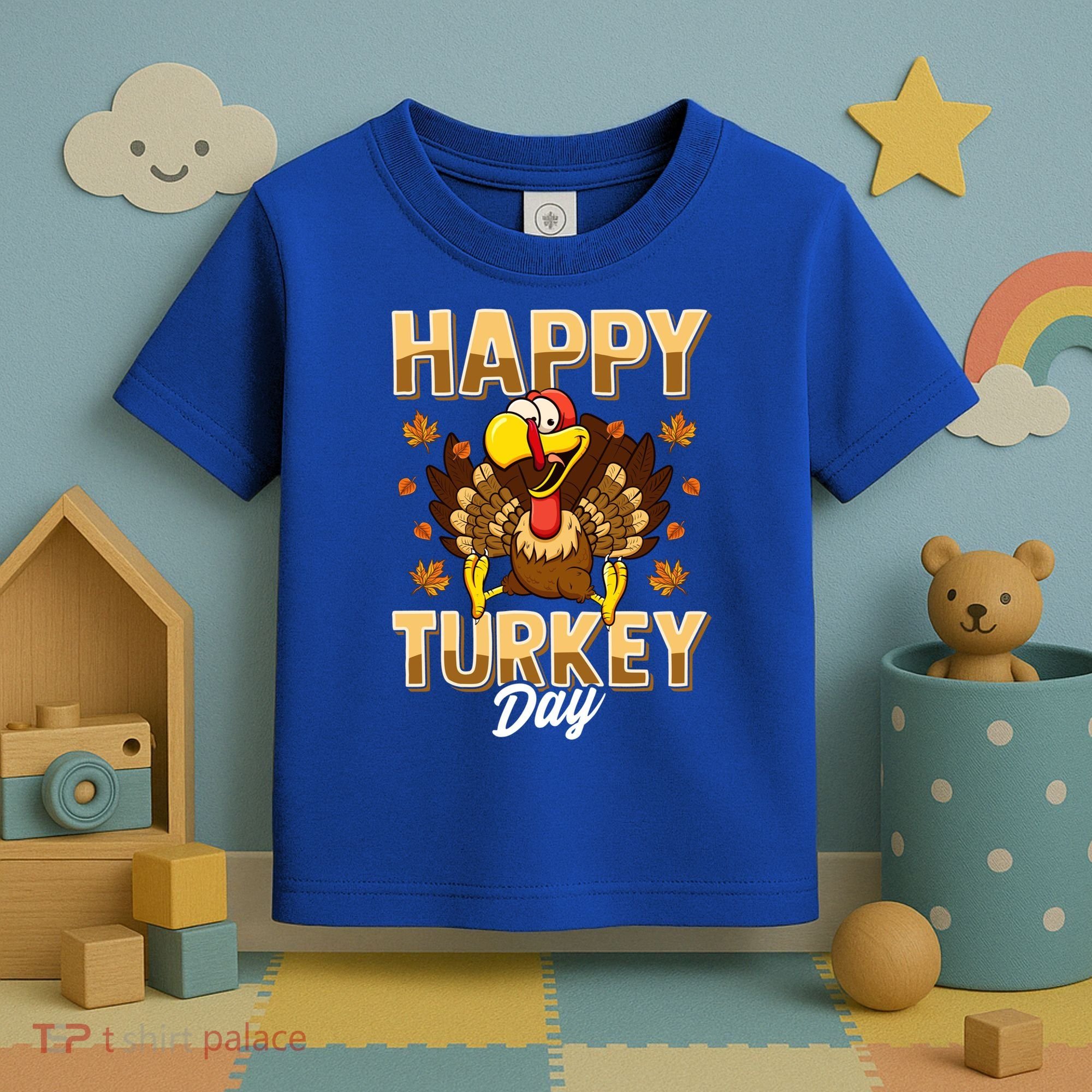 Happy Turkey Day Gift Thanksgiving Day Gift Holiday Gift Toddler T-Shirt