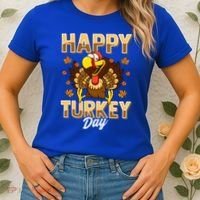 Happy Turkey Day Gift Thanksgiving Day Gift Holiday Gift Women's T-Shirt thumb 2