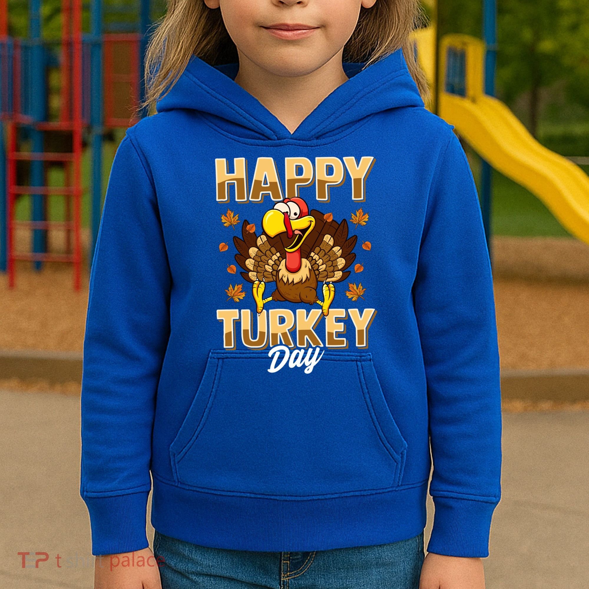Happy Turkey Day Gift Thanksgiving Day Gift Holiday Gift Kids Hoodie