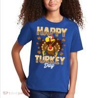Happy Turkey Day Gift Thanksgiving Day Gift Holiday Gift Kids T-Shirt thumb 2