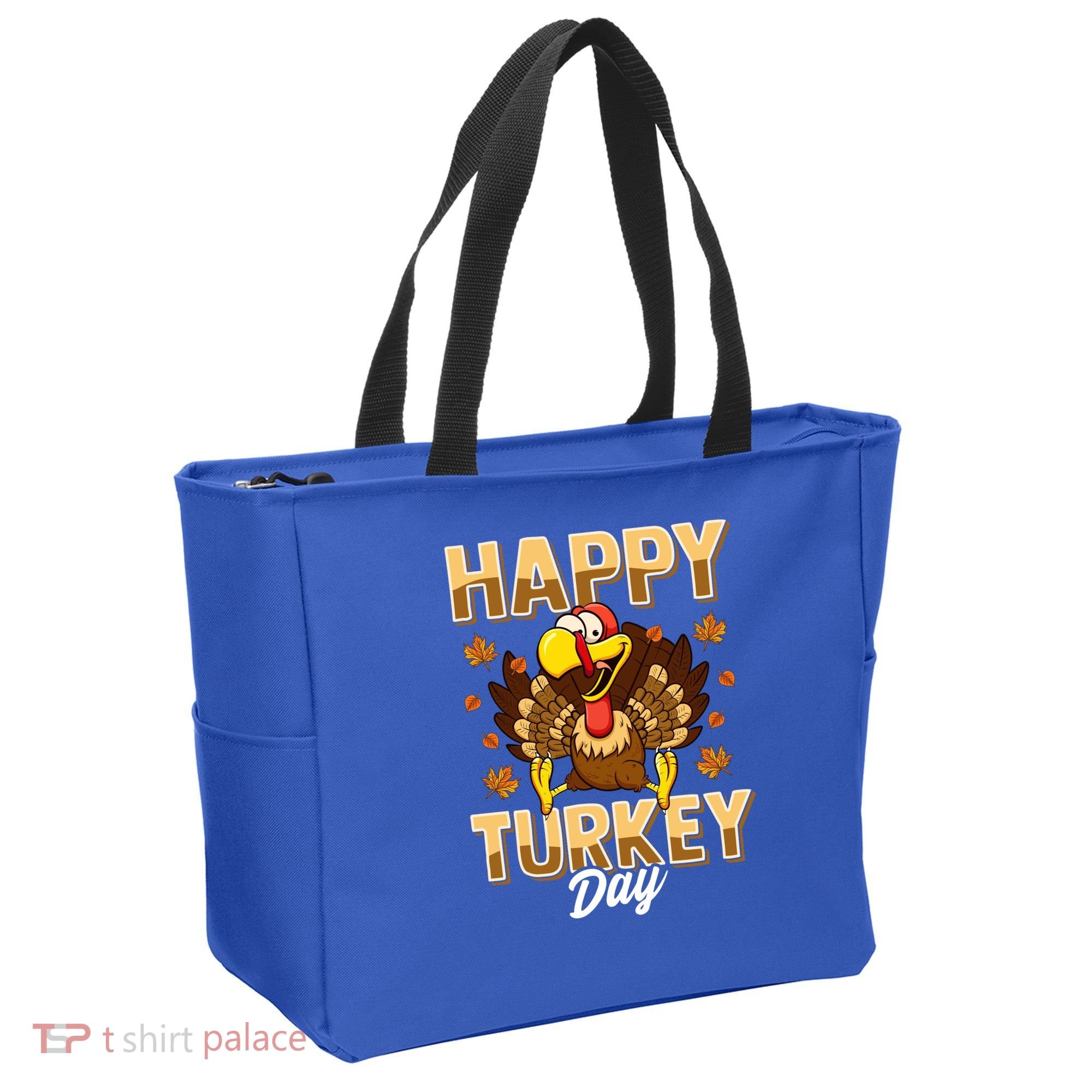 Happy Turkey Day Gift Thanksgiving Day Gift Holiday Gift Tote Bag