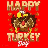 Happy Turkey Day Gift Thanksgiving Day Gift Holiday Gift Santa Hat thumb 1