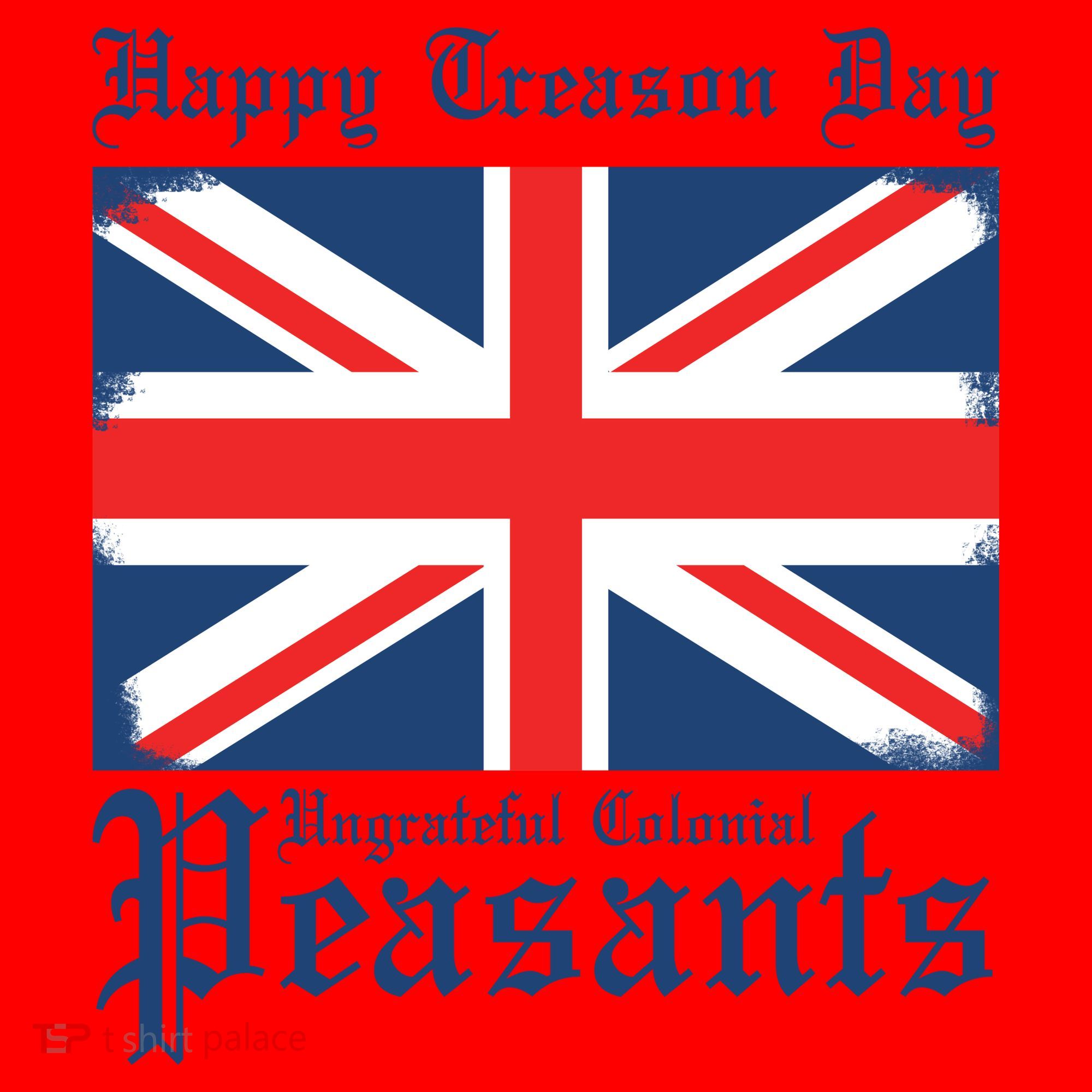 Happy Treason Day Ungrateful Colonial Peasants 4th Of July Santa Hat