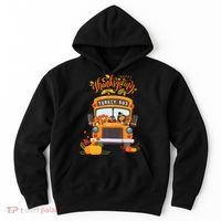 Happy Thanksgiving Day Turkey School Bus Driver Gifts Hoodie thumb 0