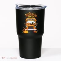 Happy Thanksgiving Day Turkey School Bus Driver Gifts Tumbler thumb 0