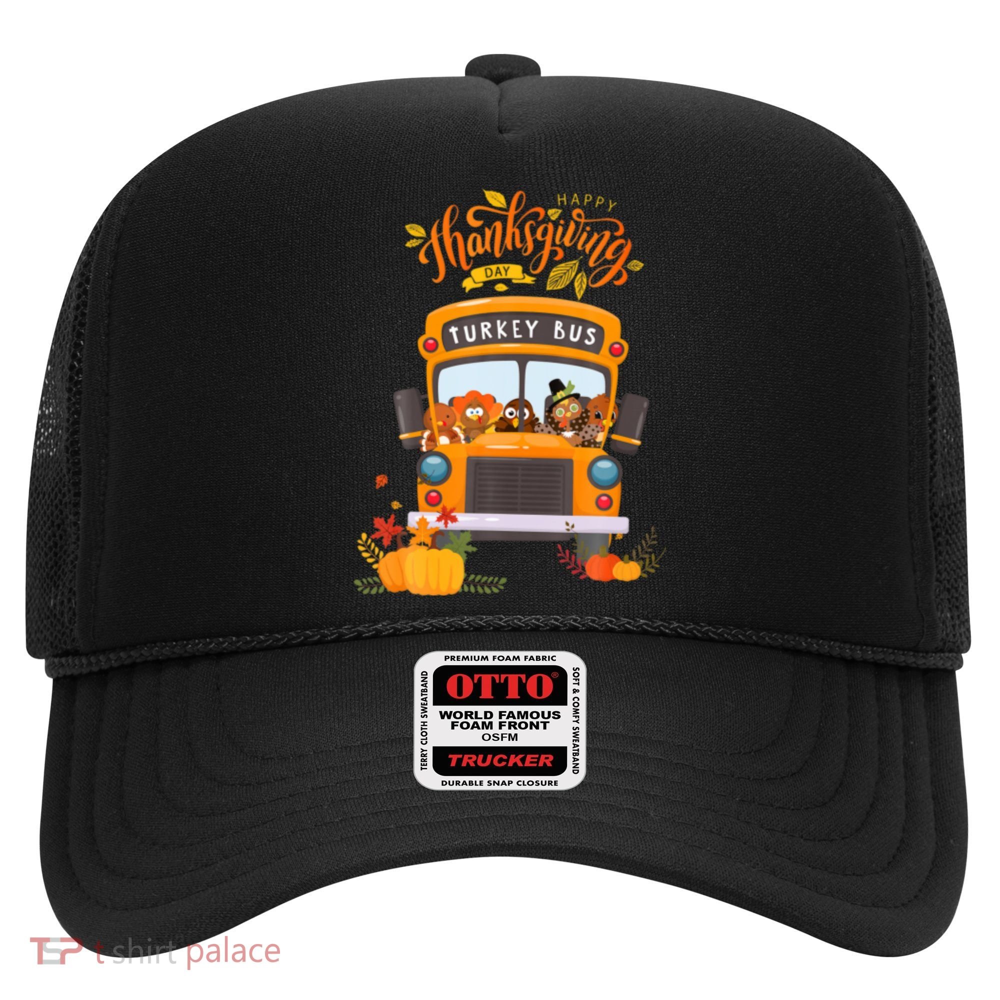 Happy Thanksgiving Day Turkey School Bus Driver Gifts Hat