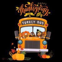 Happy Thanksgiving Day Turkey School Bus Driver Gifts Women's T-Shirt thumb 6