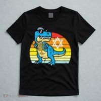  Hanukkah Trex Dino Retro Chanukah Jewish  T-Shirt thumb 5