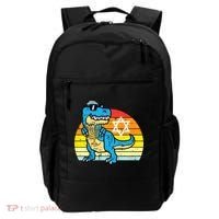  Hanukkah Trex Dino Retro Chanukah Jewish  Backpack thumb 0