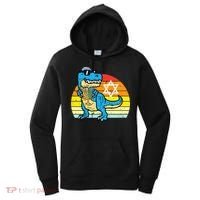  Hanukkah Trex Dino Retro Chanukah Jewish  Women's Hoodie thumb 0