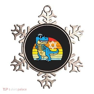  Hanukkah Trex Dino Retro Chanukah Jewish  Ornament