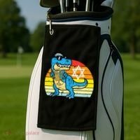  Hanukkah Trex Dino Retro Chanukah Jewish  Golf Towel thumb 2