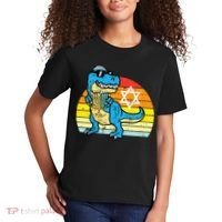  Hanukkah Trex Dino Retro Chanukah Jewish  Kids T-Shirt thumb 2