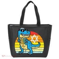  Hanukkah Trex Dino Retro Chanukah Jewish  Tote Bag thumb 0