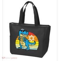 Hanukkah Trex Dino Retro Chanukah Jewish  Tote Bag thumb 3