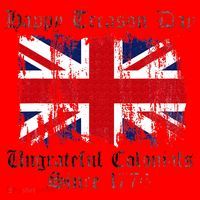 Happy Treason Day Ungrateful Colonials 1776 4th of July Santa Hat thumb 1