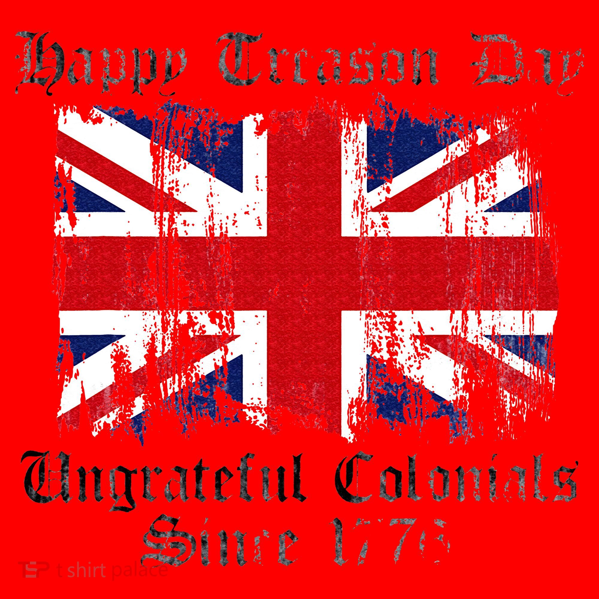 Happy Treason Day Ungrateful Colonials 1776 4th of July Santa Hat