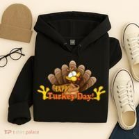 Happy Turkey Day Funny Thanksgiving Hoodie thumb 4