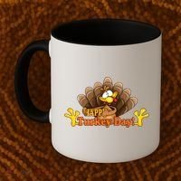Happy Turkey Day Funny Thanksgiving Coffee Mug thumb 2