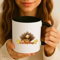 Happy Turkey Day Funny Thanksgiving Coffee Mug thumb 3