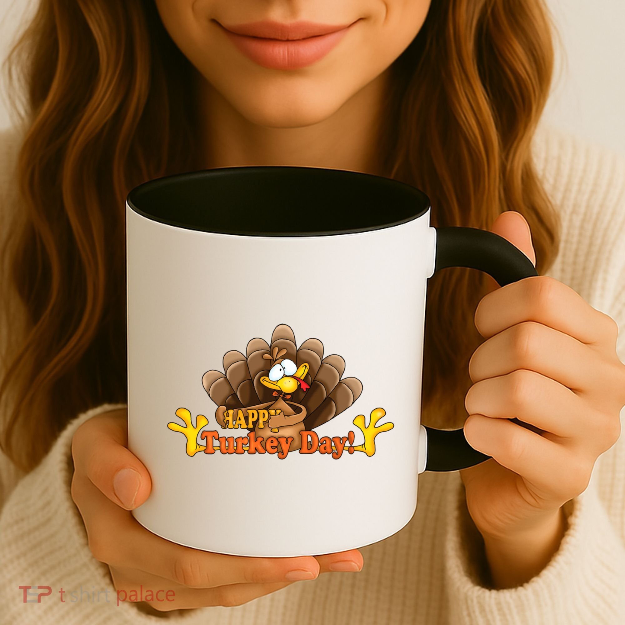 Happy Turkey Day Funny Thanksgiving Coffee Mug