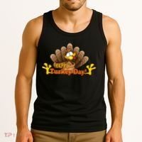 Happy Turkey Day Funny Thanksgiving Tank Top thumb 3