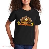 Happy Turkey Day Funny Thanksgiving Kids T-Shirt thumb 2