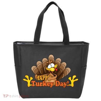 Happy Turkey Day Funny Thanksgiving Tote Bag